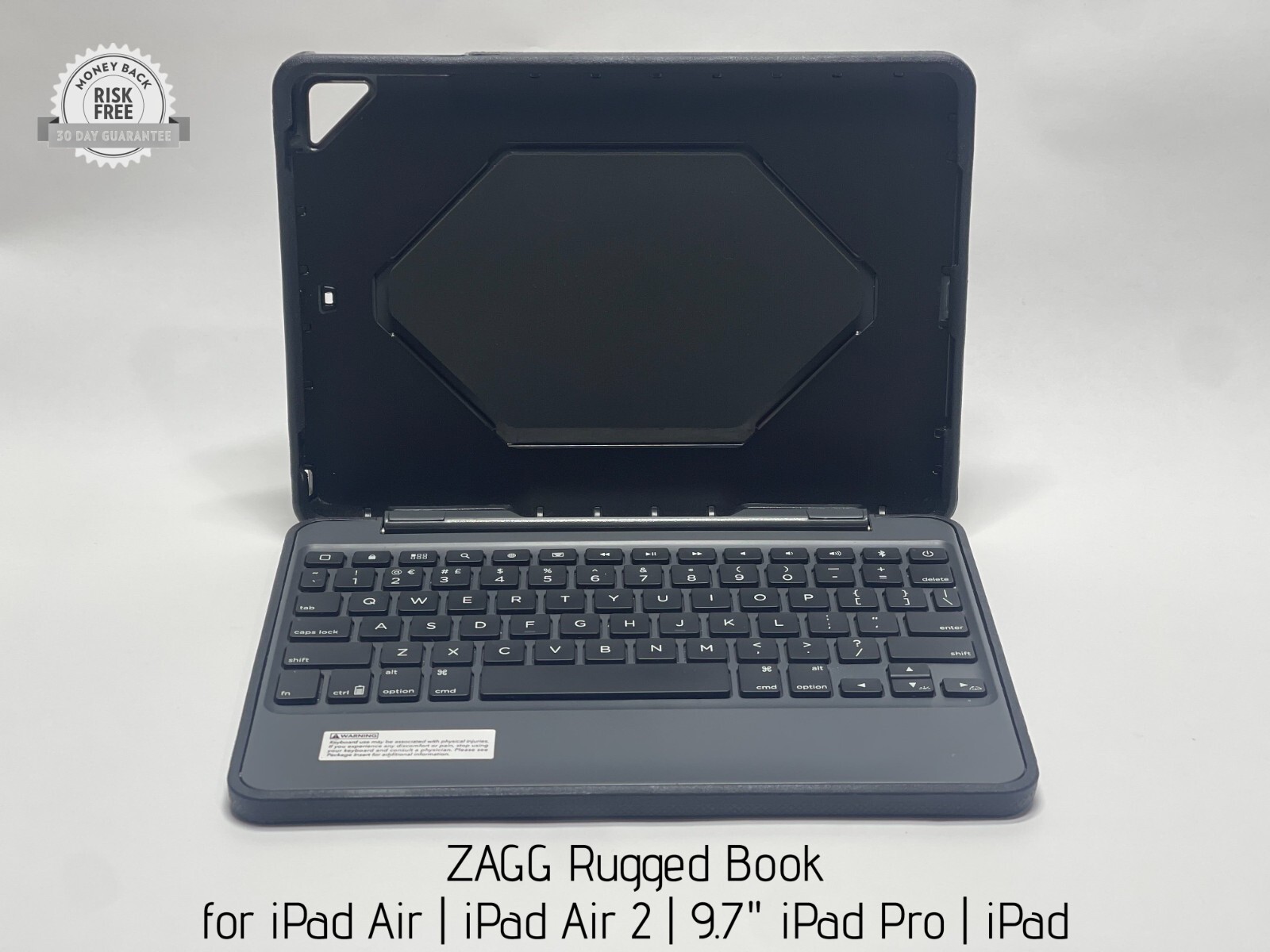ZAGG Rugged Book for iPad Air, iPad Air 2, 9.7" iPad Pro, iPad, A97RGK-BB0