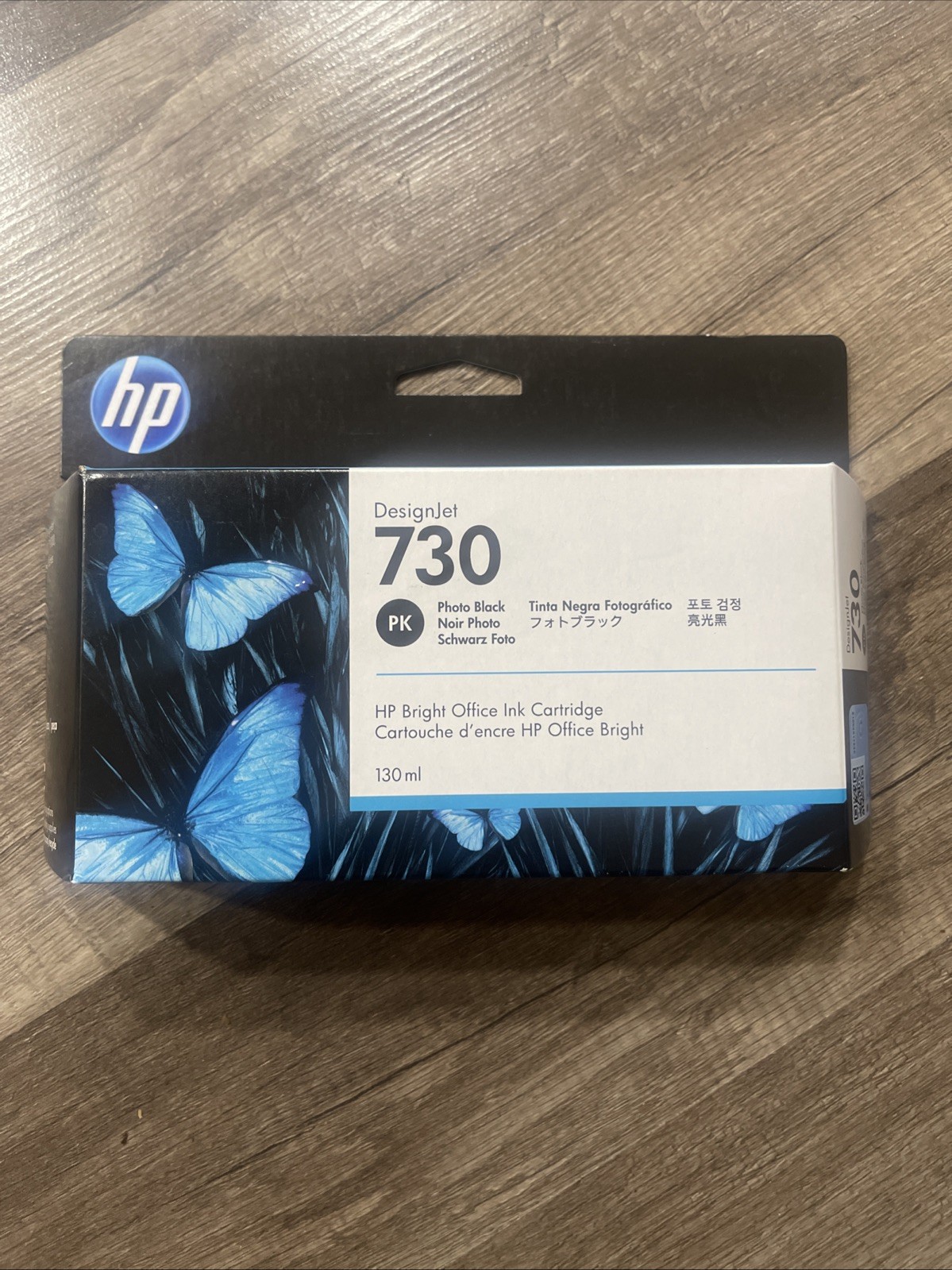 Genuine HP 730 Photo Black 130ml Ink Cartridge P2V67A HP DesignJet T1700
