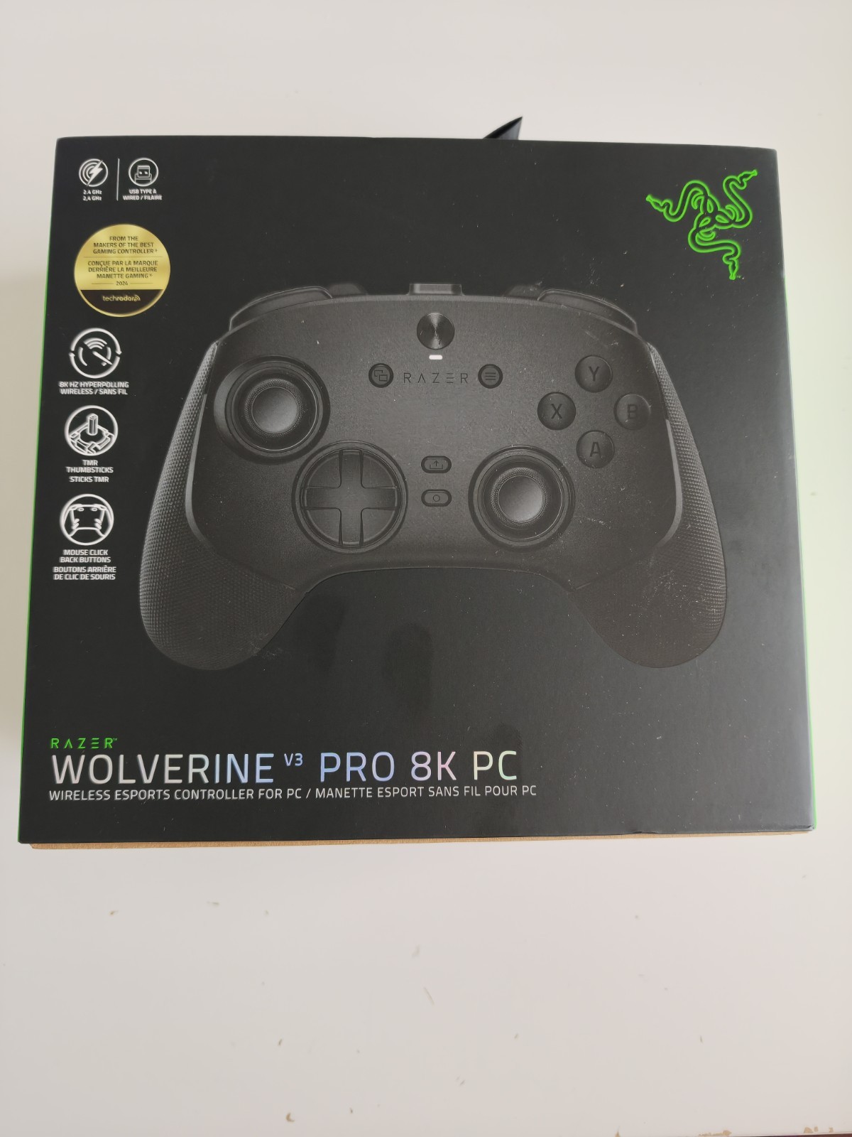 Razer Wolverine V3 Pro 8K PC Wireless Esports Controller for PC - BLACK - NEW