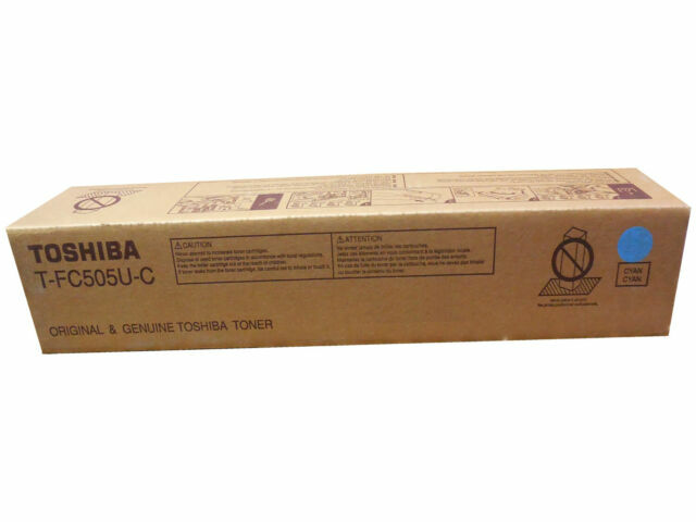 Original & Genuine Toshiba T-FC505U-C Cyan Toner Cartridge
