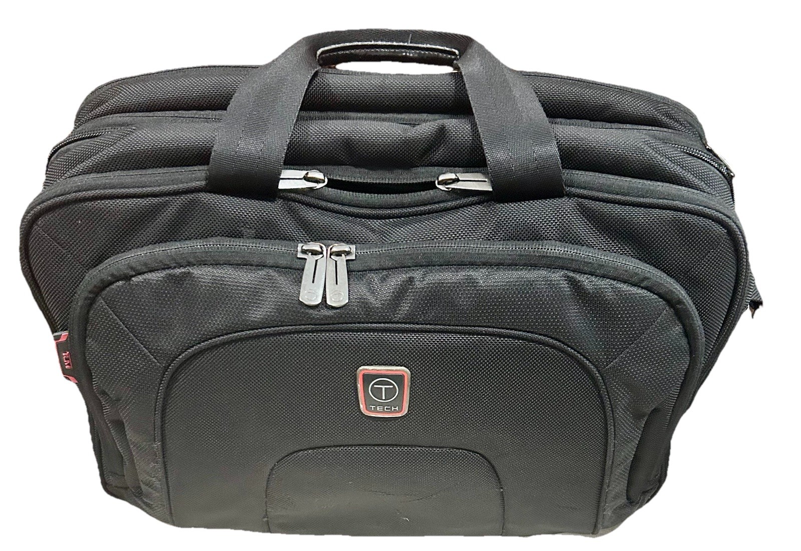 T-Tech by Tumi Black Laptop Briefcase Bag
