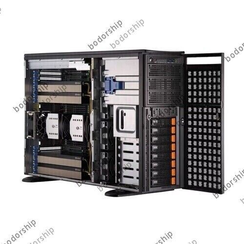 Supermicro SYS-741GE-TNRT Server 8X3.5"(8XNVME) 2X2000W PSU Support CPU*2/GPU*4