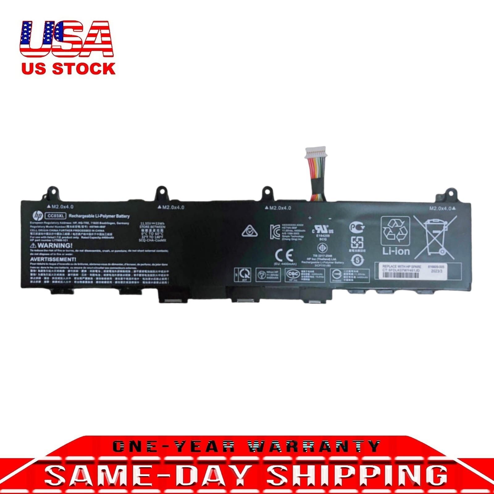 New OEM Genuine CC03XL Battery For HP EliteBook 830 835 840 845 G7 G8 L78555-005