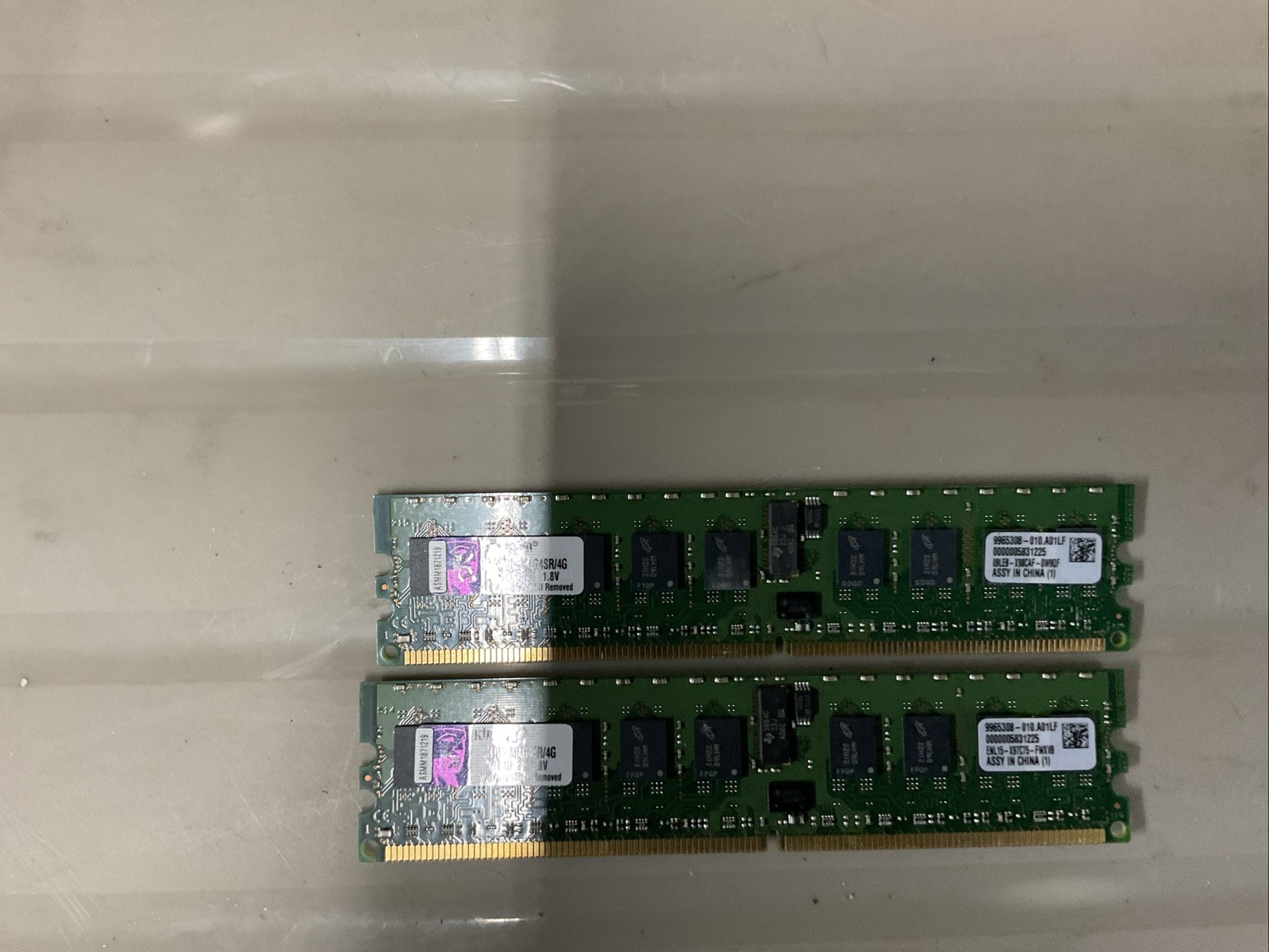 4GB 2X2GB Kingston KTH-MLG4SR/4G PC2-3200 DDR2-400MHZ Memory Kit @@@