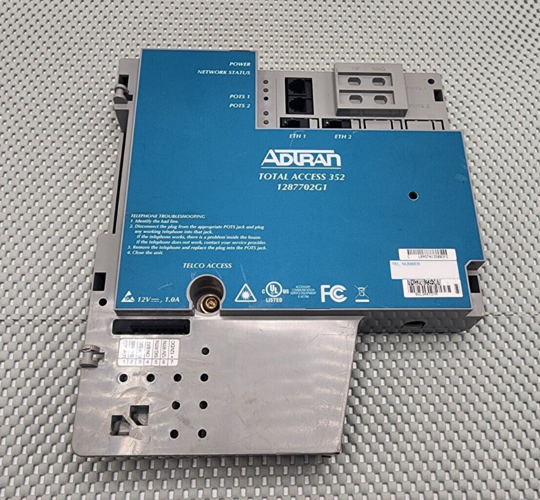 ADTRAN TOTAL ACCESS 352 1287702G1 GIGIBIT PASSIVE OPTICAL NETWORK