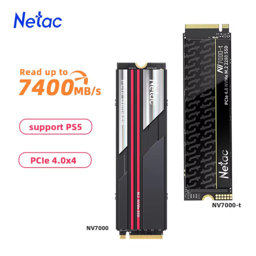 Netac NV7000 2TB M.2 NVMe SSD PCIe 4.0x4 2280 7400MB/s Internal Drive
