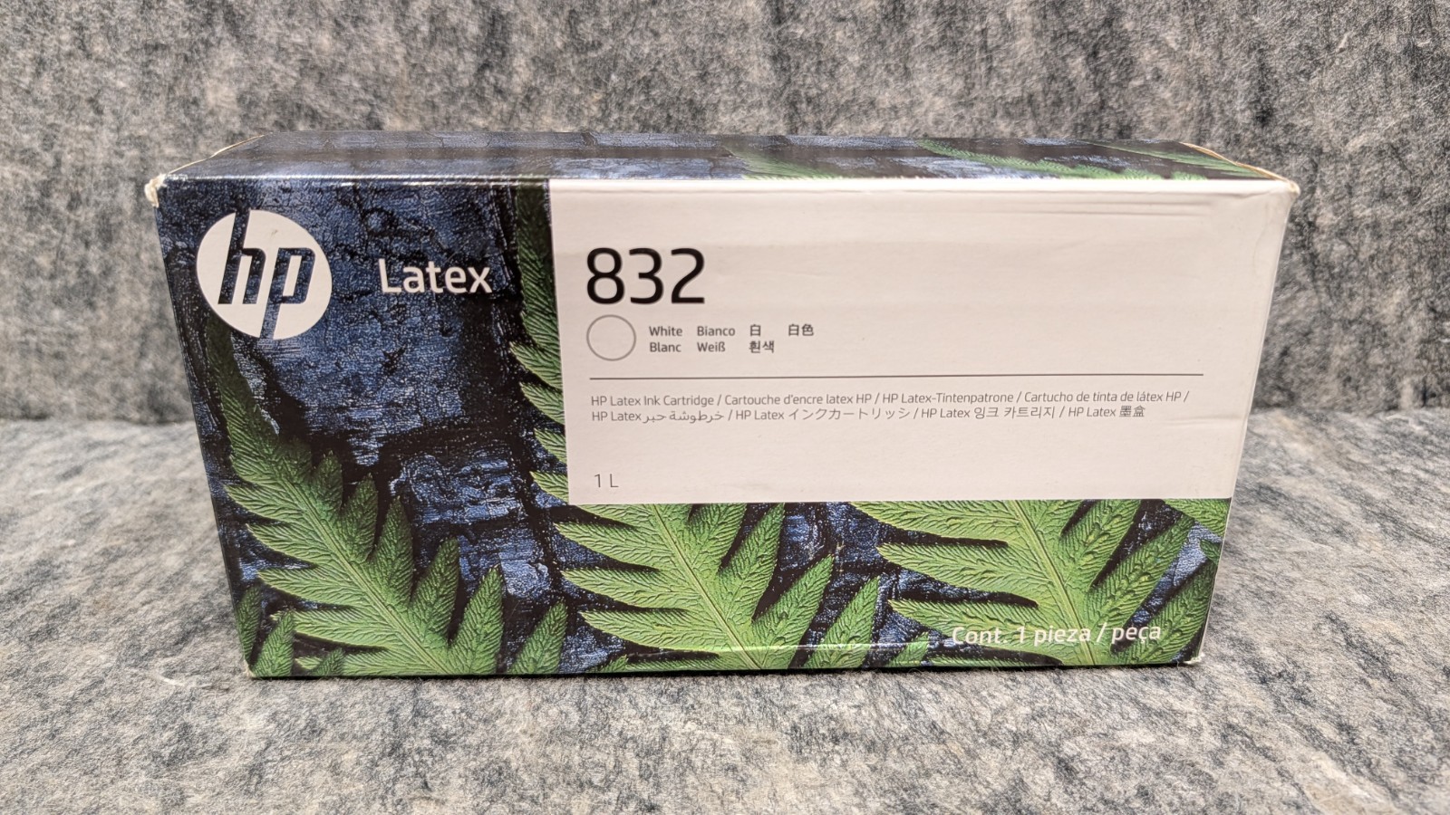 Genuine HP 832 Latex Series  1-Liter Ink Cartridge | White EXP Jan 2026