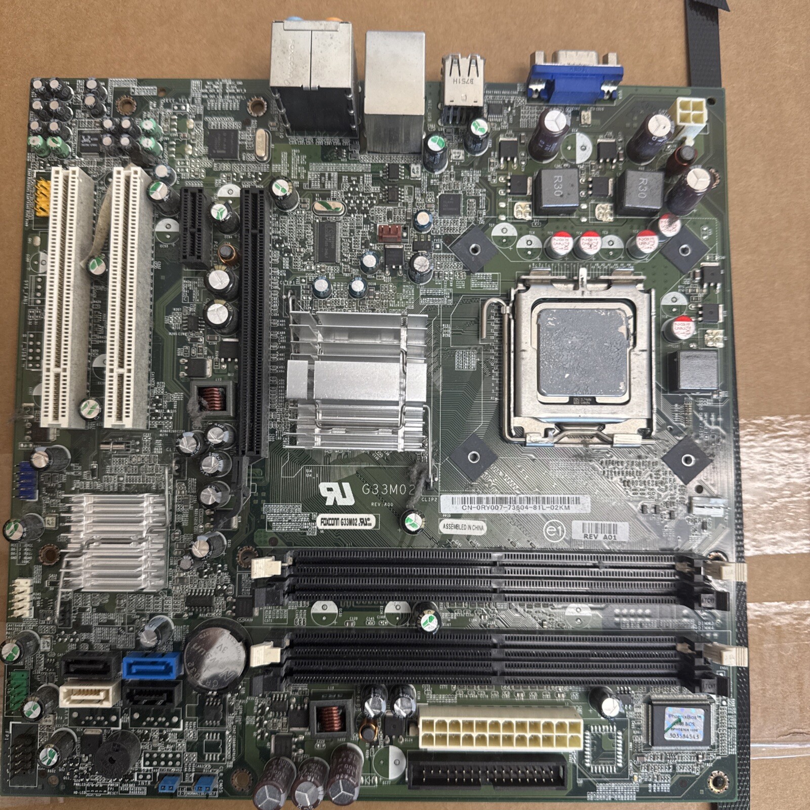 Dell 0RY007 Motherboard From Dell Inspiron 530S  Intel Core Duo 1.8GHZ CPU
