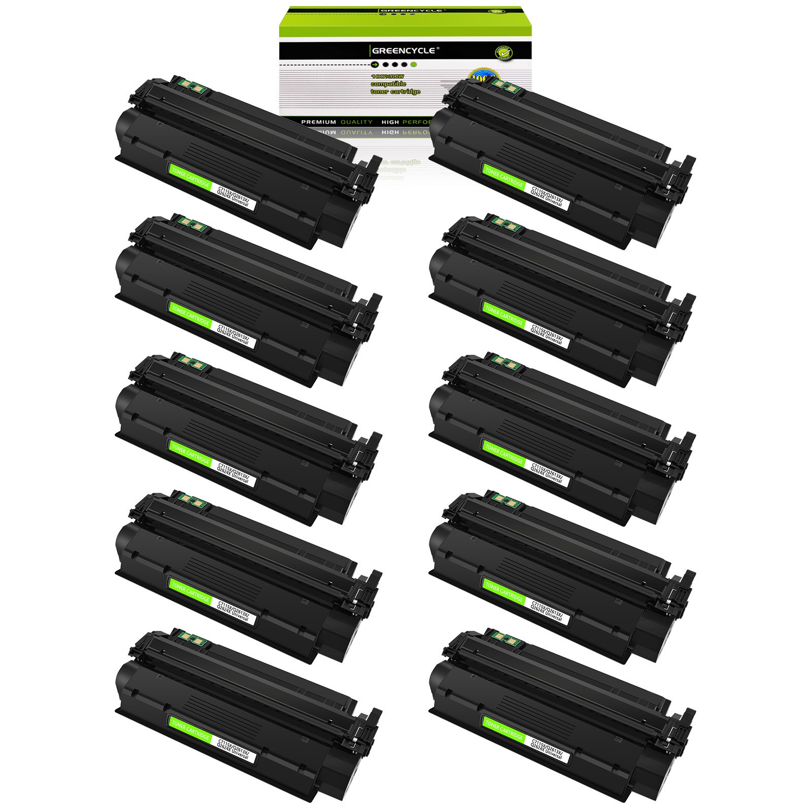 10PK C7115X Toner Cartridge Fits for HP LaserJet MFP 3380 3310 3300 3320 1200SE