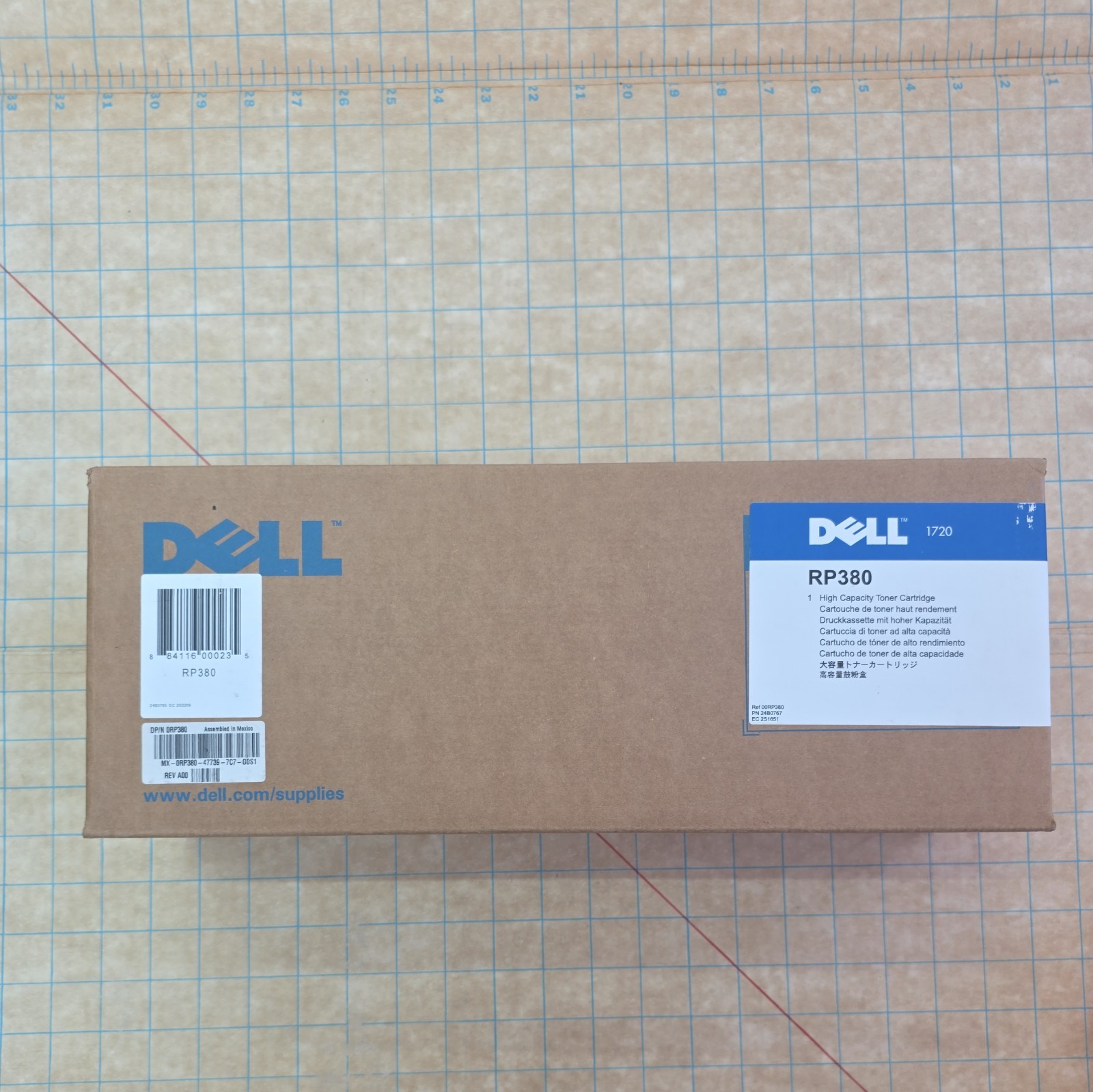 Genuine New Sealed Dell RP380 High-Capacity Black Toner Cartridge For Dell 1720
