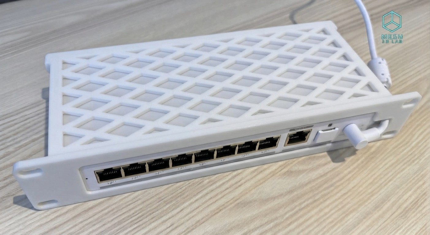Ubiquiti UniFi Flex 2.5G 8 PoE 10 Inch Rack Mount Bracket White Network Switch