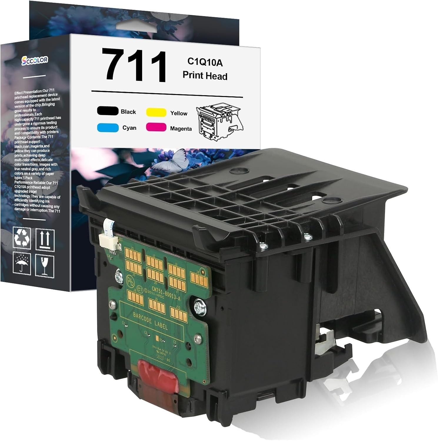 SCCOLOR 711 Printhead C1Q10A for HP DesignJet T120 T520 T530