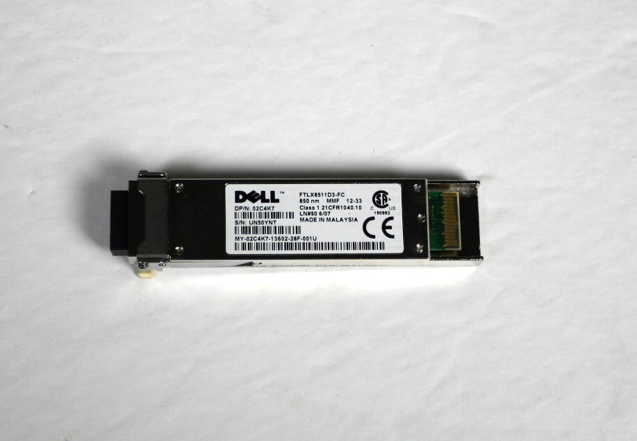 Dell Force10 XFP-10G-SR transceiver module 2C4K7 02C4K7 FTLX8511D3-FC