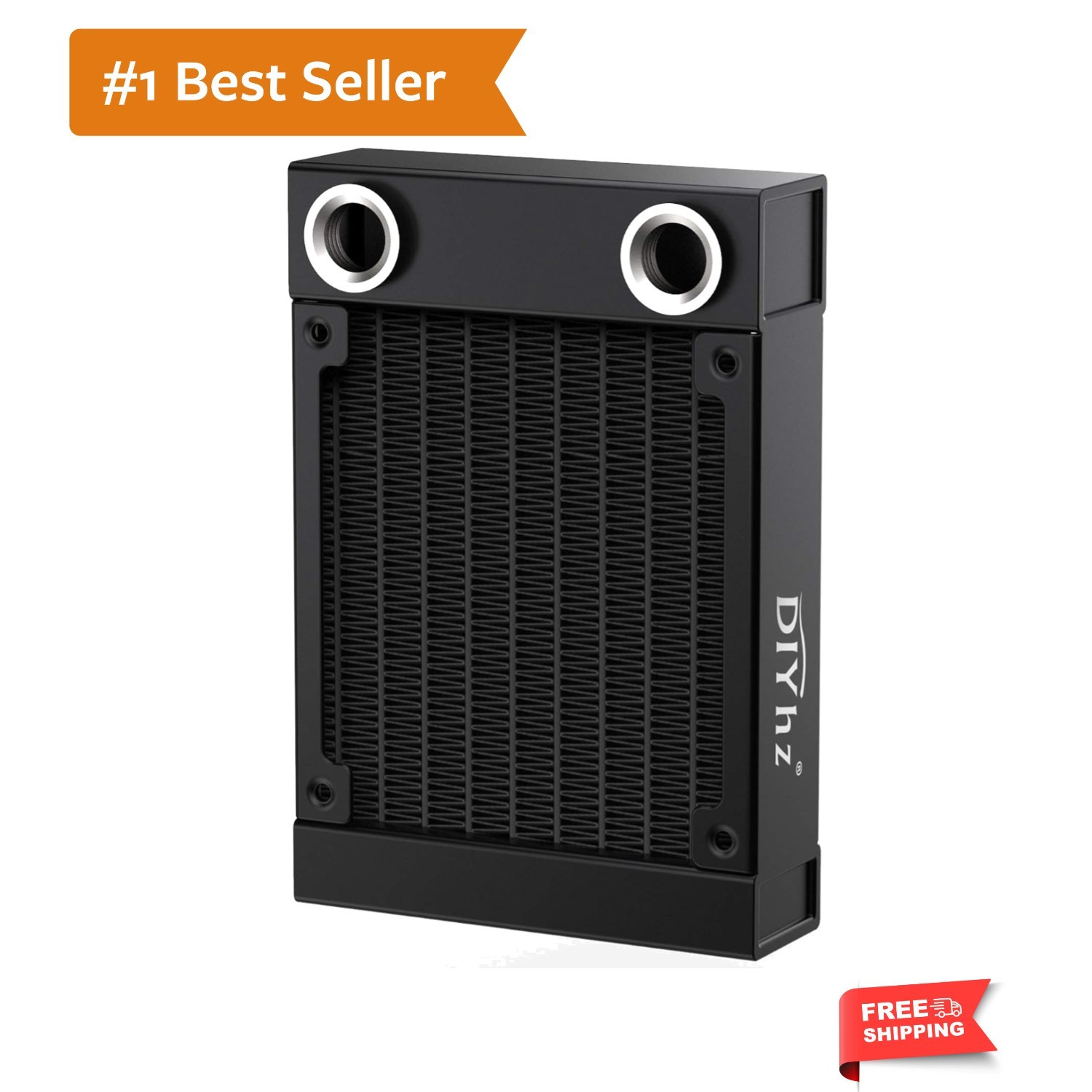 Water Cooling Computer Radiator, 8 Pipe Aluminum Heat Exchanger Liquid Coolin...