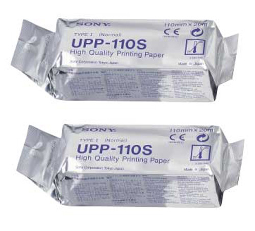 SONY UPP110S Standard Black and White Media Paper - 2 Rolls