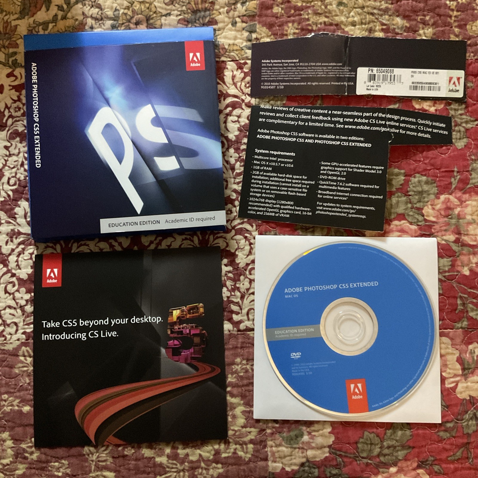 Adobe Photoshop CS5 Extended For Mac Student Teacher Edition EducationW/ Serial