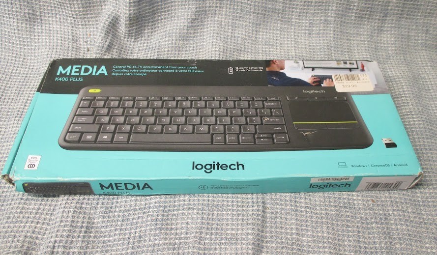 Logitech Wireless Touch Keyboard Media K400 Plus | New - Sealed