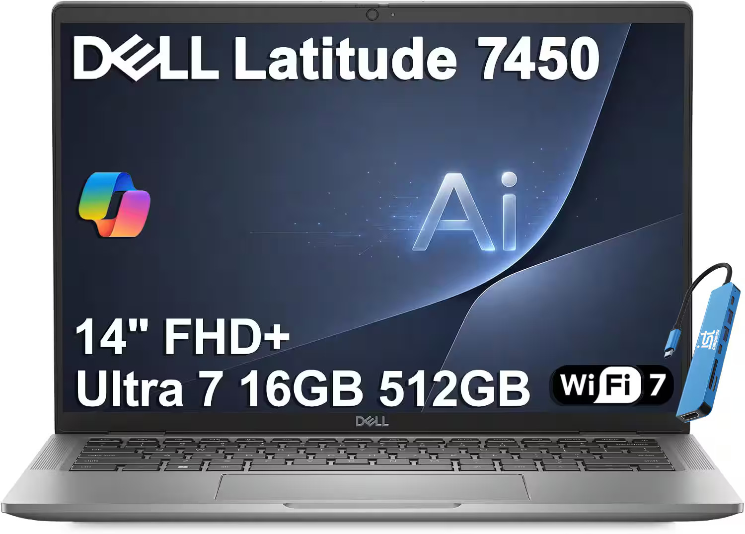 Dell - Upgraded - Latitude 7450 14'' + AI - Premium Core Ultra 7 165H 512GB SSD