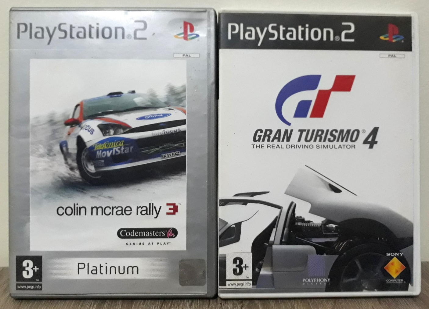SET 2 GAMES COLIN MCRAE RALLY 3 (PLATINUM RANGE) (PS2 Game) + GRAN TURISMO 4