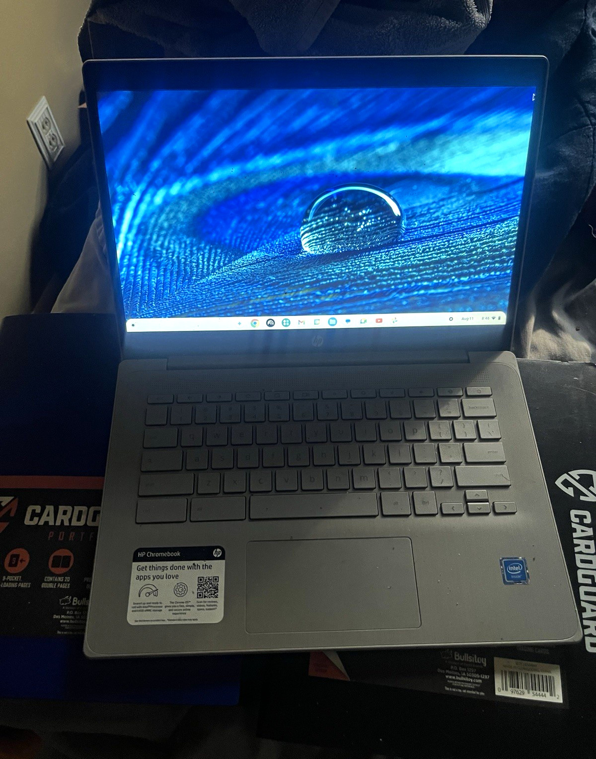 HP Chromebook 15in Intel Processor eMMC Silver Laptop Chrome OS 64gb