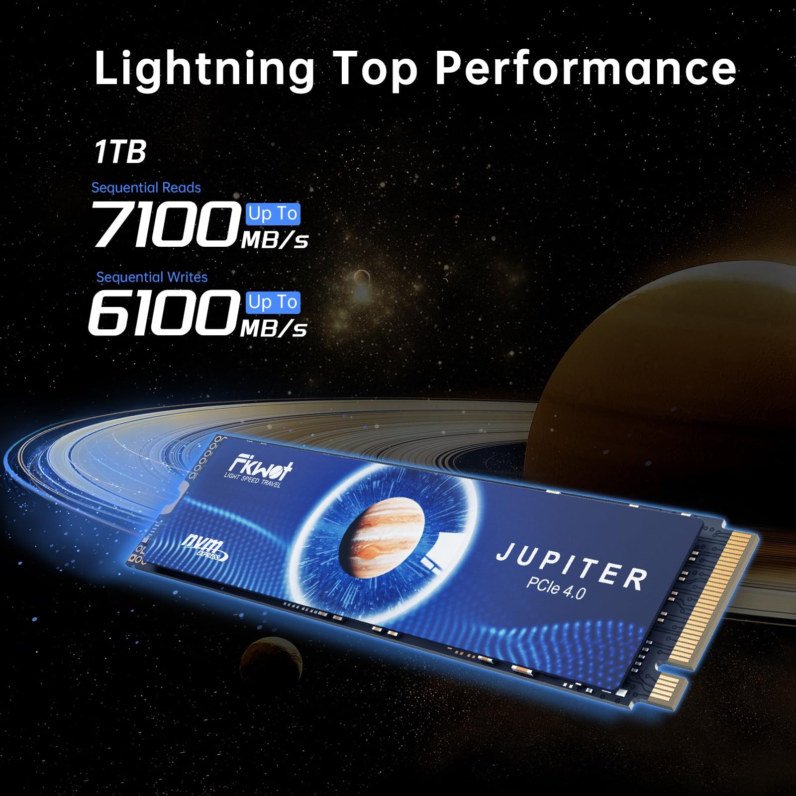 Fikwot M.2 NVMe 1TB SSD PCIe Gen 4.0 M2 2280 Internal Solid State Drive 7100MB/s
