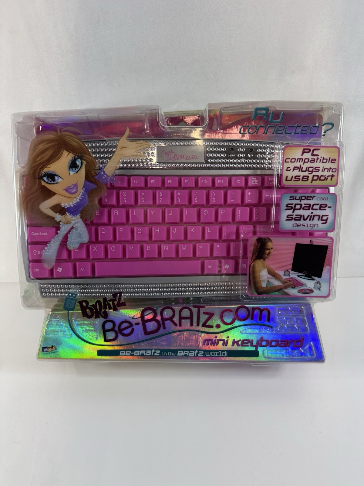 Bratz USB Mini Keyboard for PC Be-Bratz.com Doll Pink by MGA Entertainment NEW