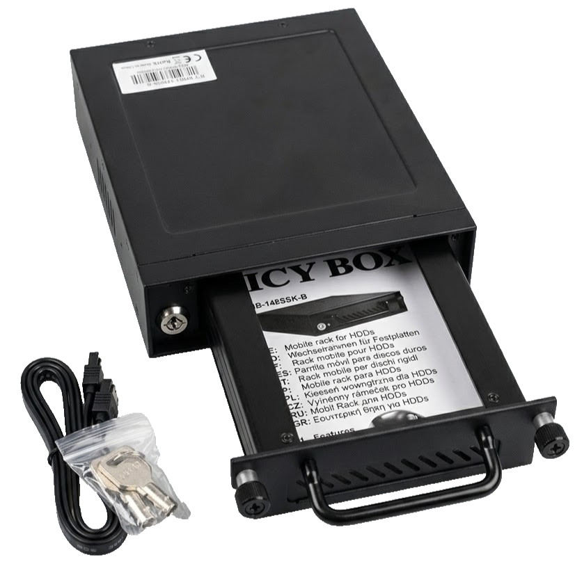 ICY-BOX IB-148SSk-B removable frame for 3.5" & 2.5 HDD SATA, black 22059 B-Stock