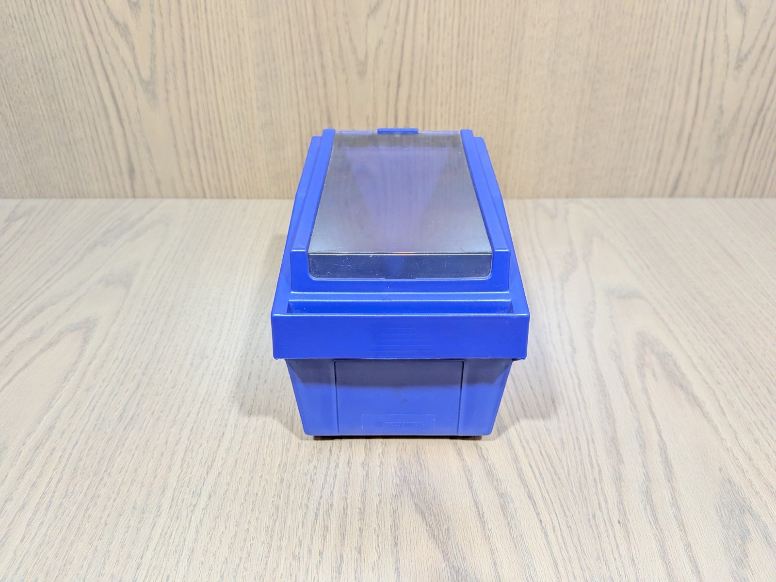 Vintage Fellowes Blue 3.5 Diskette Tray 90135 Floppy Disk Storage Box Case Lid