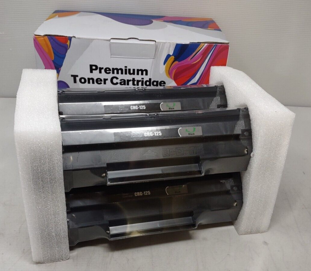 LxTek CRG-125 Compatible Black Toner Cartridges for Canon 4pk Exp 12/25