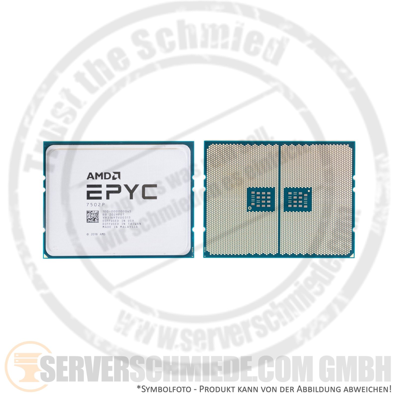 AMD Dell EPYC 7502P 32C Server Processor 32x 2.50GHz 128MB Cache LGA4094 SP3 CP