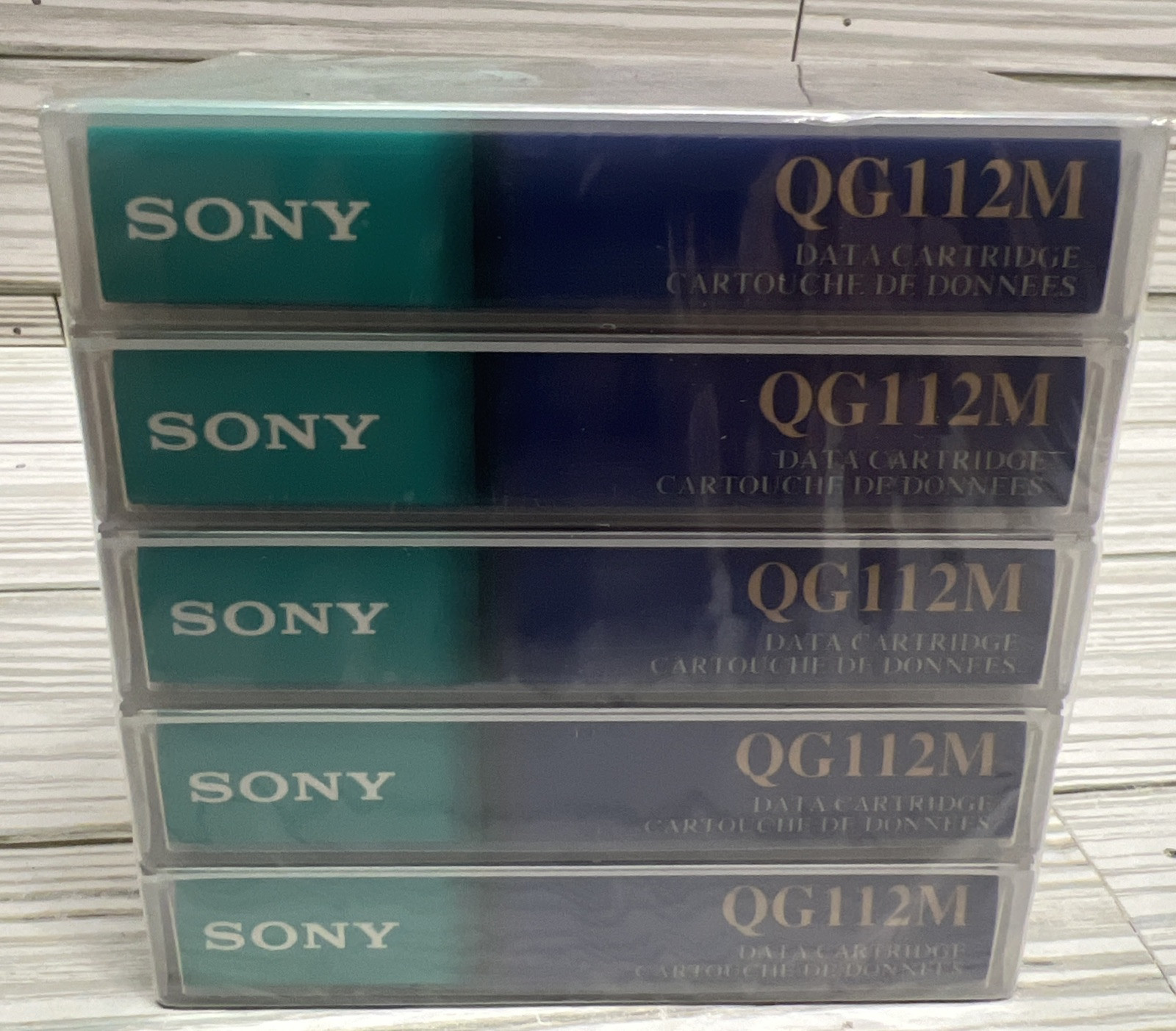 NEW ~ (5) Sony D8 D-Eight Data 8mm Tape Cartridge 5GB 112m QG112M