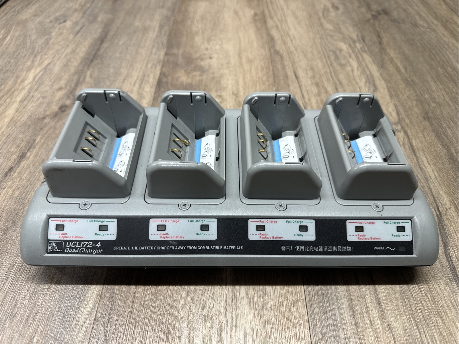 Zebra UCLI72-4 Quad Battery Charger With One Battery (No Power Supply)
