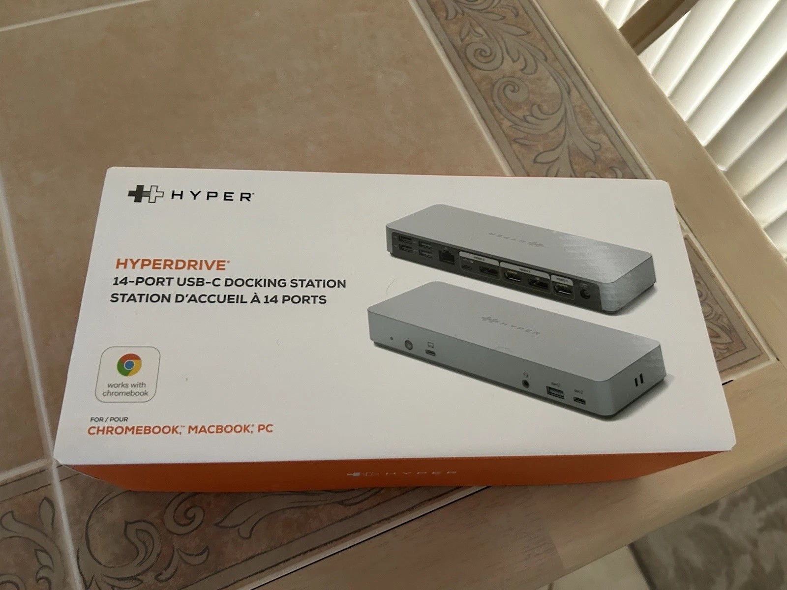 Hyperdrive 14-Port USB-C Docking Station for Chromebook, MacBook, PC New