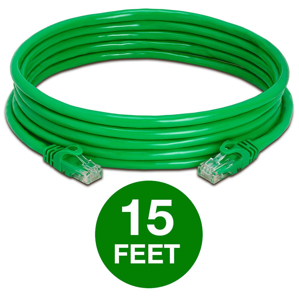 2 PCS Green Cat6 Cable Cat 6 Ethernet Patch Cord 10Gbps Internet Cable UTP Wire