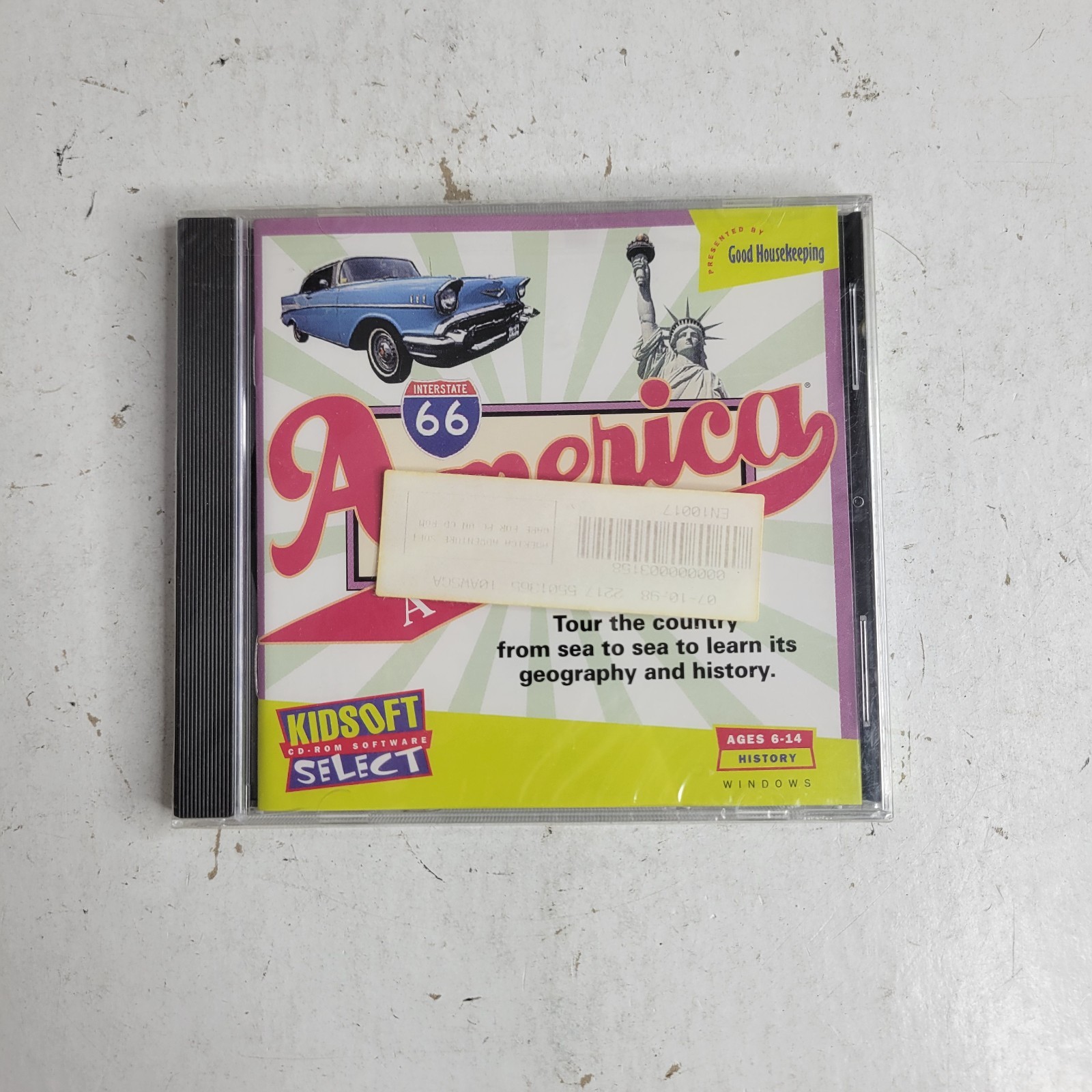 Kidsoft America Adventure Windows 3.1 CD-ROM VTG Interactive History Software