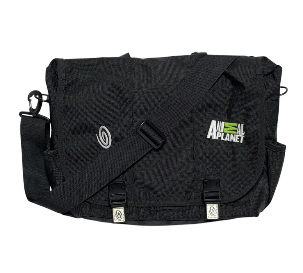 Timbuk2 Classic Messenger Bag Medium Black Ballistic Nylon Commuter Laptop