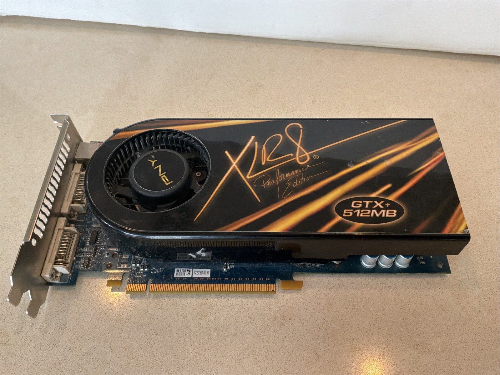 PNY XLR8 GeForce GTX+512 MB.  9800.