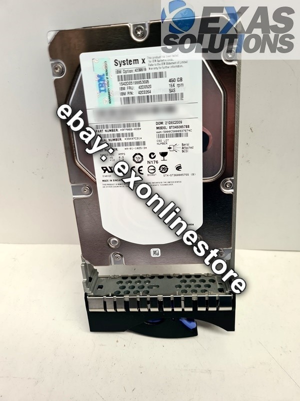 42D0519 - 450GB 15K SAS Hot-Swap Hard Drive (FRU: 42D0520)