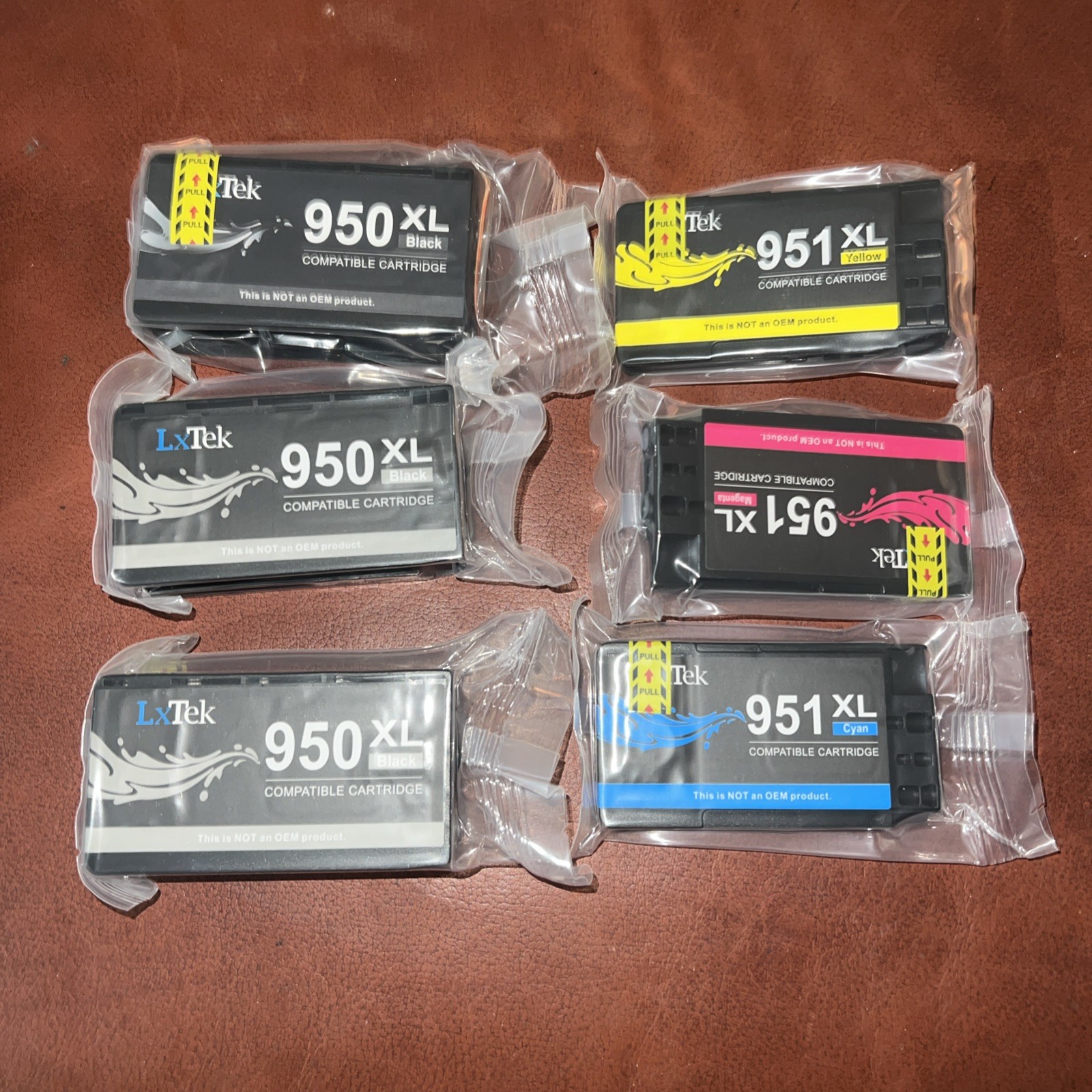 LxTek (Compatible Ink Cartridges Replaceme for HP 950XL 951XL)  Black ink & Tri