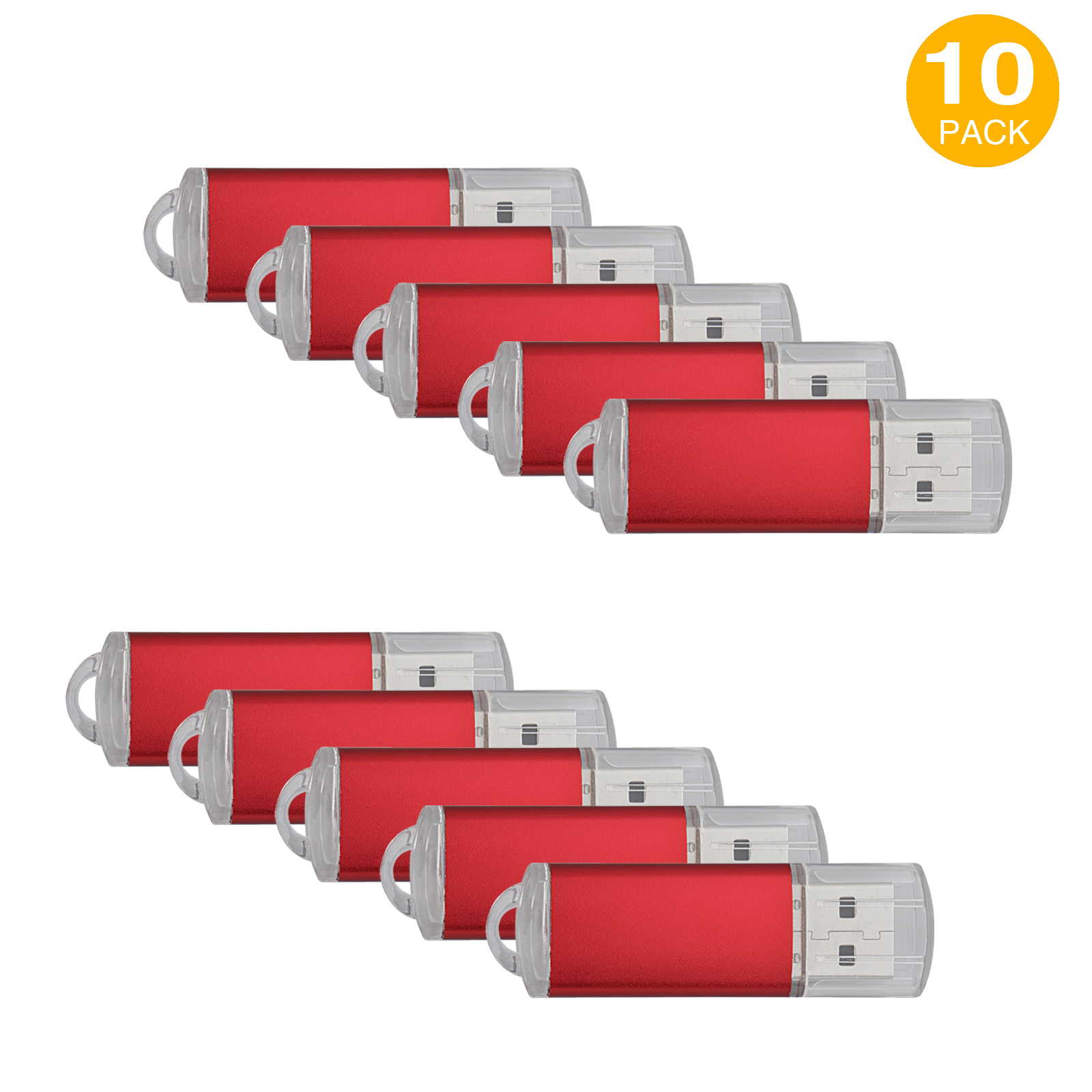  10Pack 1G 2G 4G 8G 16G USB Flash Drive Memory Stick Rectangle Thumb Pen Storage