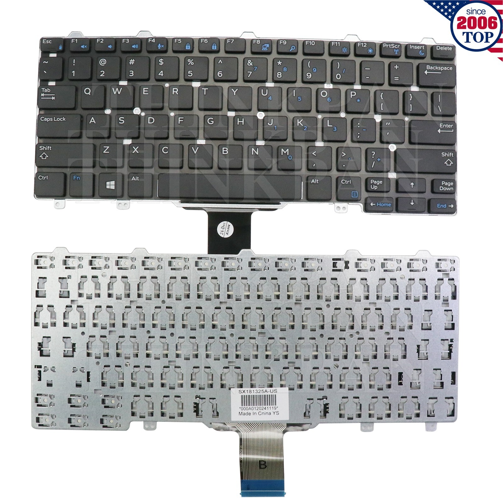 New US keyboard for Dell Latitude 3350 5250 7250 E5250 E5270 E7250 3P2DR 068TTC