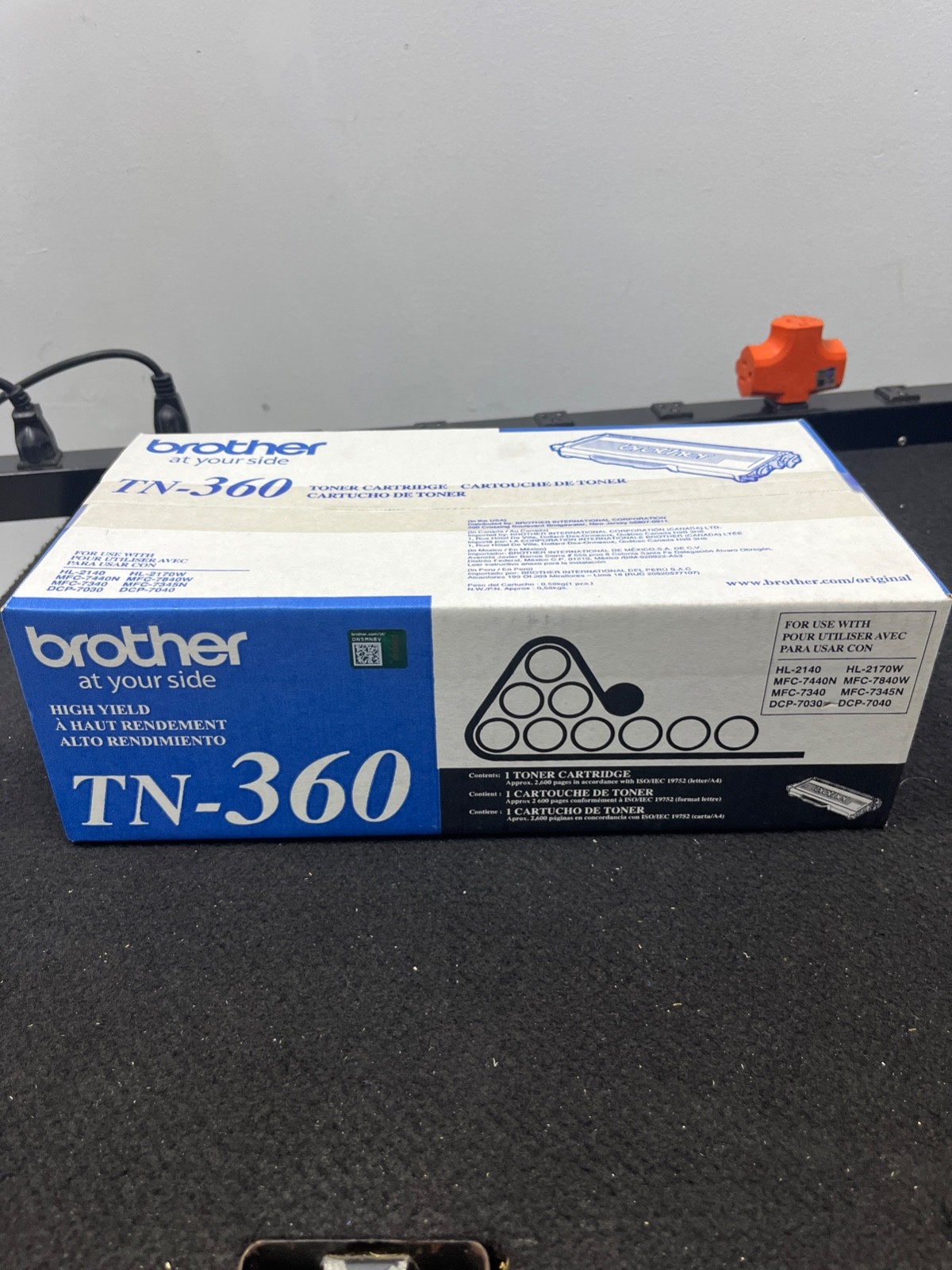 OEM Genuine Brother TN360 Black High Yield Toner Cartridge NEW