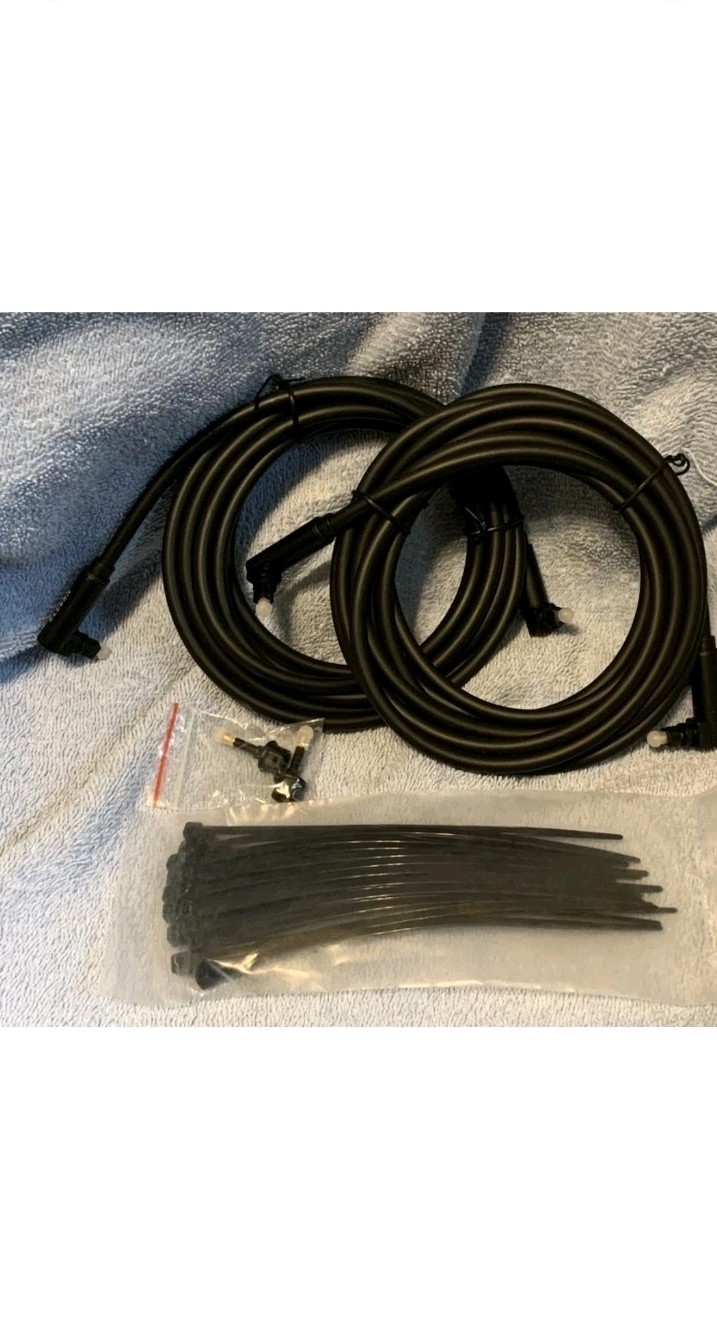 Optical Audio Cable W/ 90 Degree 10ft/3M, Both Ends Right Angle Toslink 2pk NEW