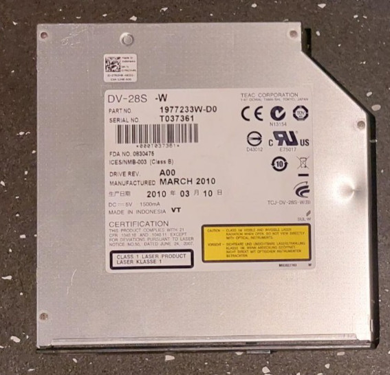 TEAC DV-28S-W Desktop/Laptop DVD-ROM Drive 1977233W-D0