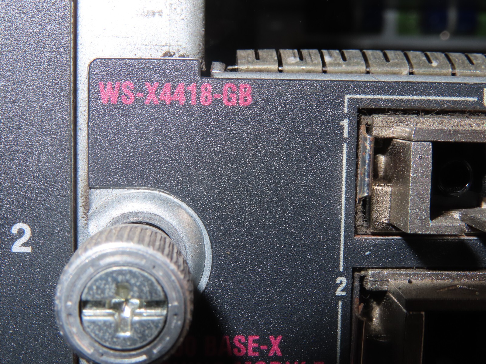 Lot of 2 Cisco WS-X4418-GB