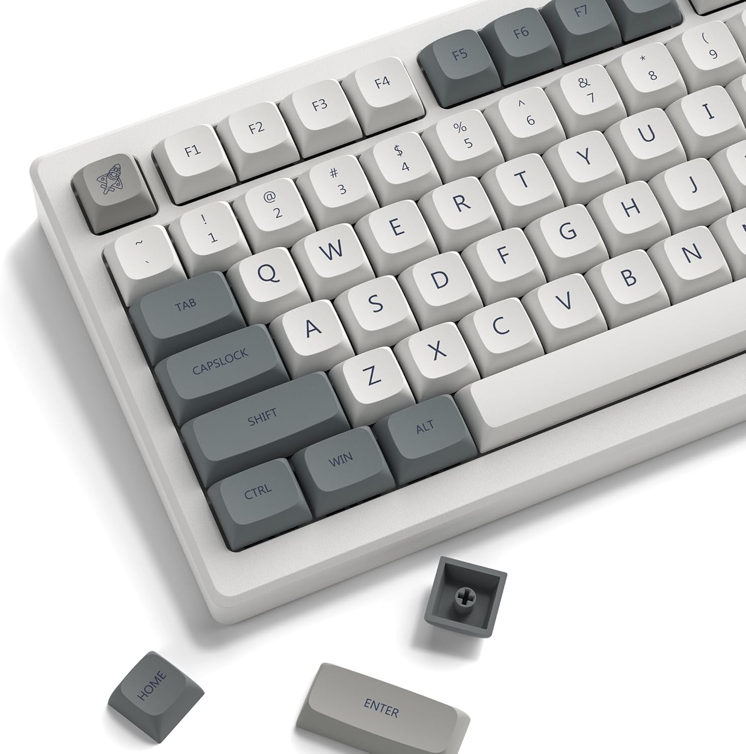 Retro Keycaps Japanese Style Double Shot PBT Keycaps Set Dye Sublimation Custom