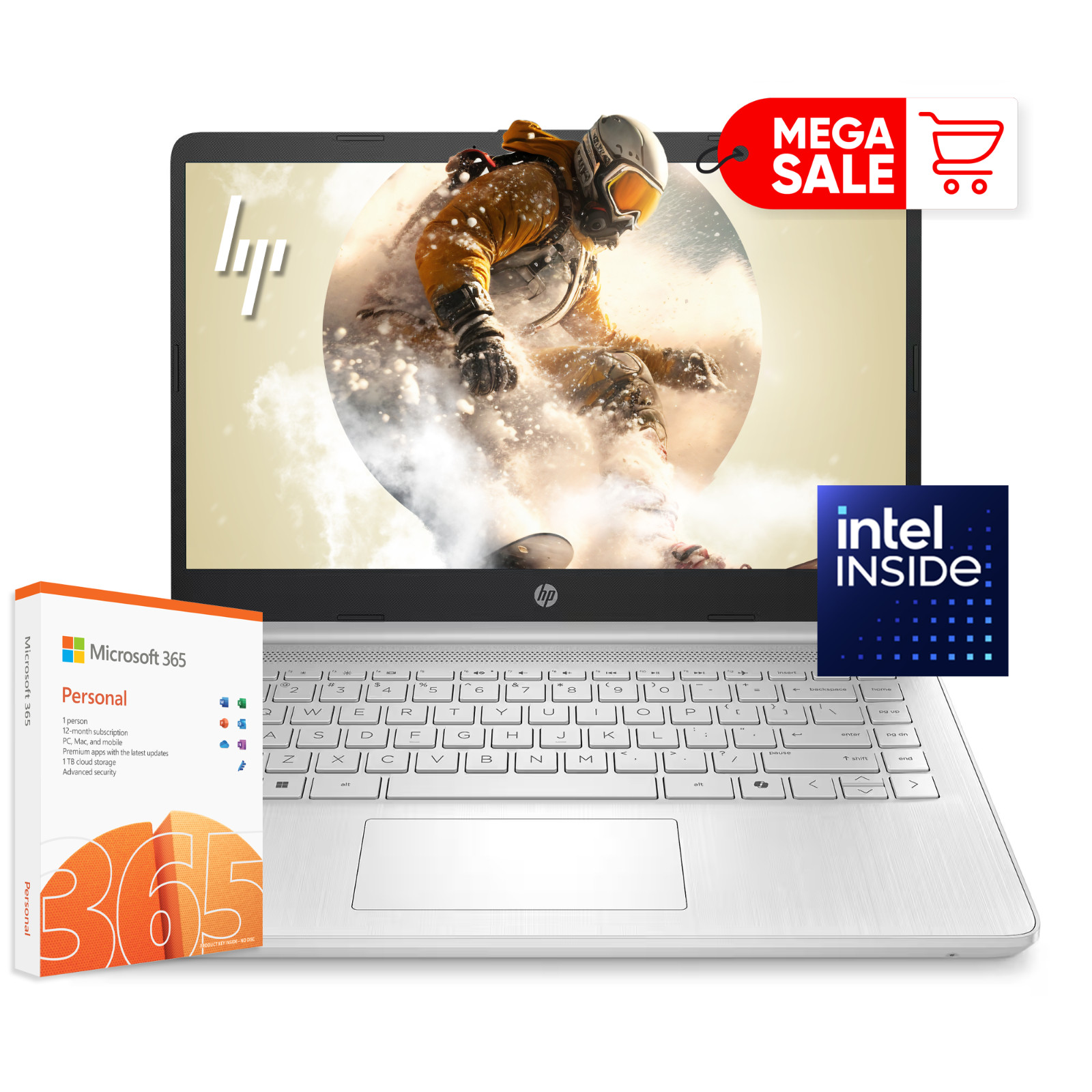 2026 Newest HP Laptop 14" Quad-Core Intel Processor Up to 16GB RAM 628GB Storage