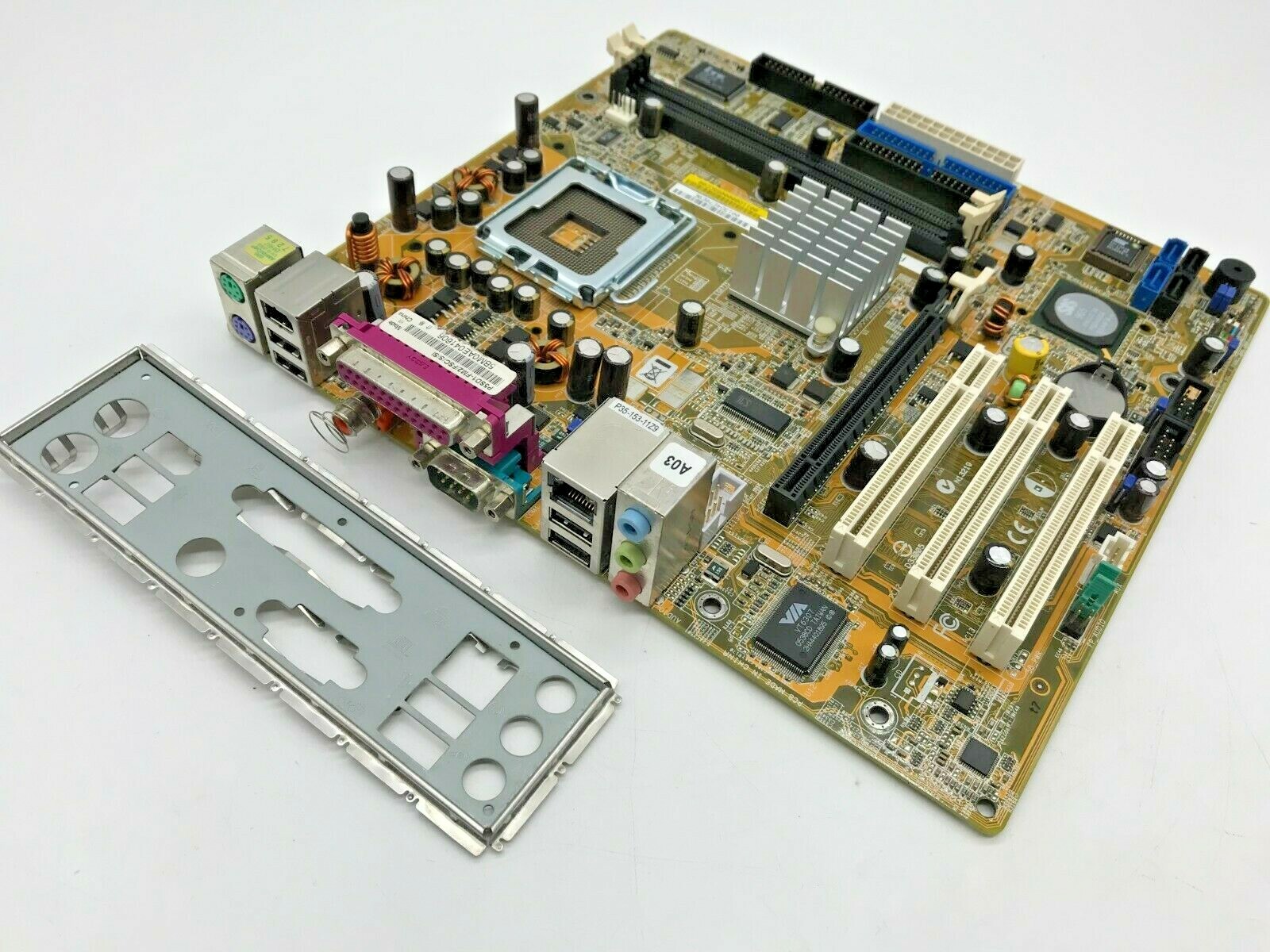 ASUS P5SD1-FM2/S Rev:1.03 DDR1 - microATX - Socket 775 - with I/O Shield #M1150