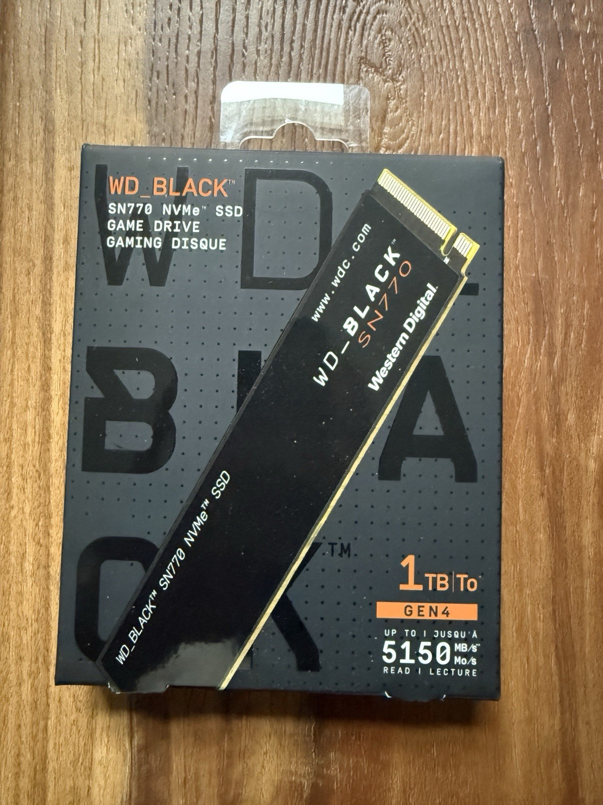 WD Black SN770 1TB - M.2 NVMe 2280 SSD 4th Gen Western Digital