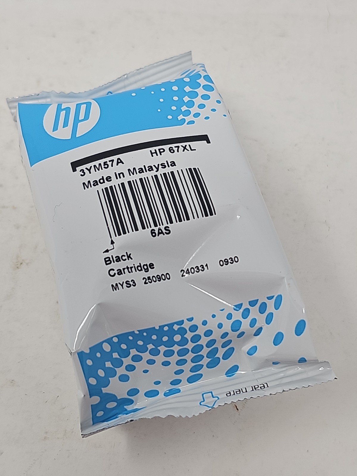 Genuine OEM HP 67XL Black No Box